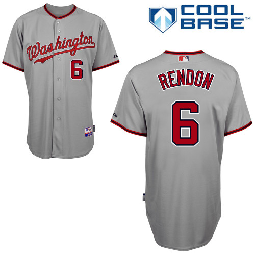 Anthony Rendon #6 mlb Jersey-Washington Nationals Women's Authentic Road Gray Cool Base Baseball Jersey